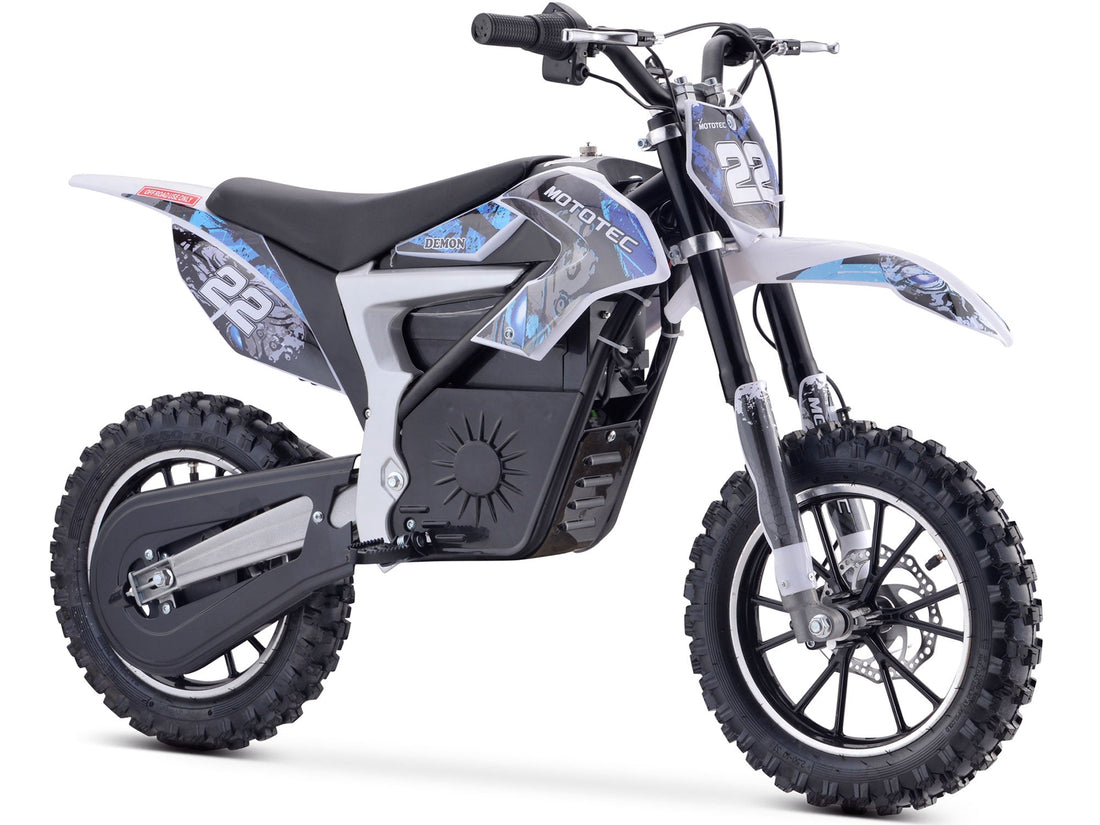 MotoTec 36v 500w Demon Electric Dirt Bike - Blue