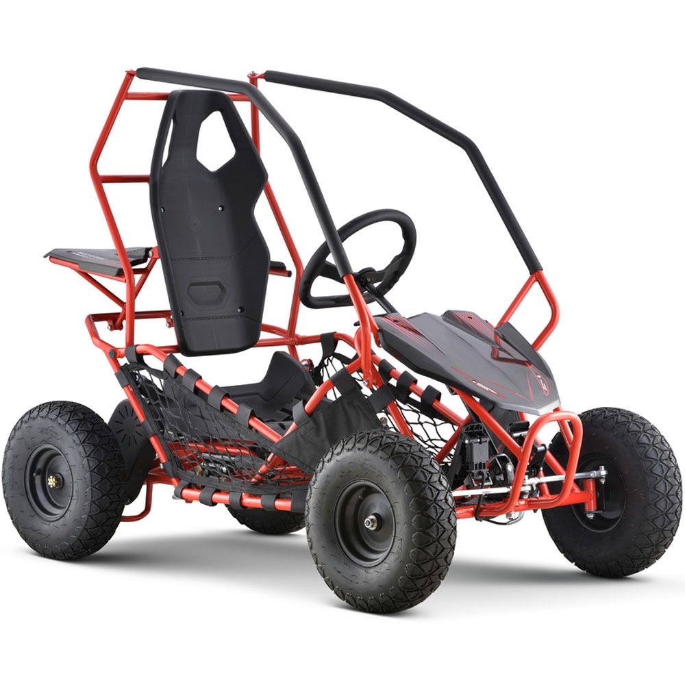 MotoTec Maverick 36v 1000w Go Kart Red