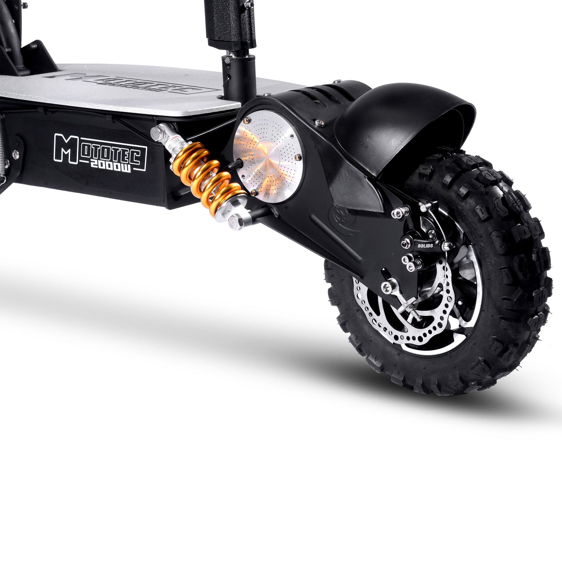MotoTec 2000w 48v Electric Scooter Black - Image 3