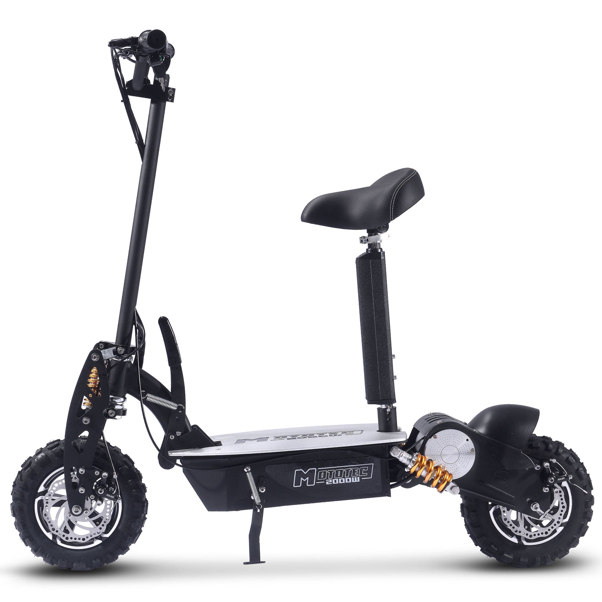MotoTec 2000w 48v Electric Scooter Black - Image 6