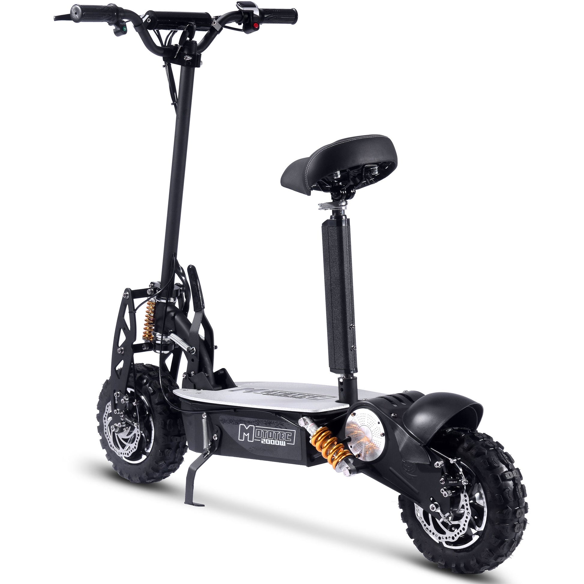 MotoTec 2000w 48v Electric Scooter Black - Image 5
