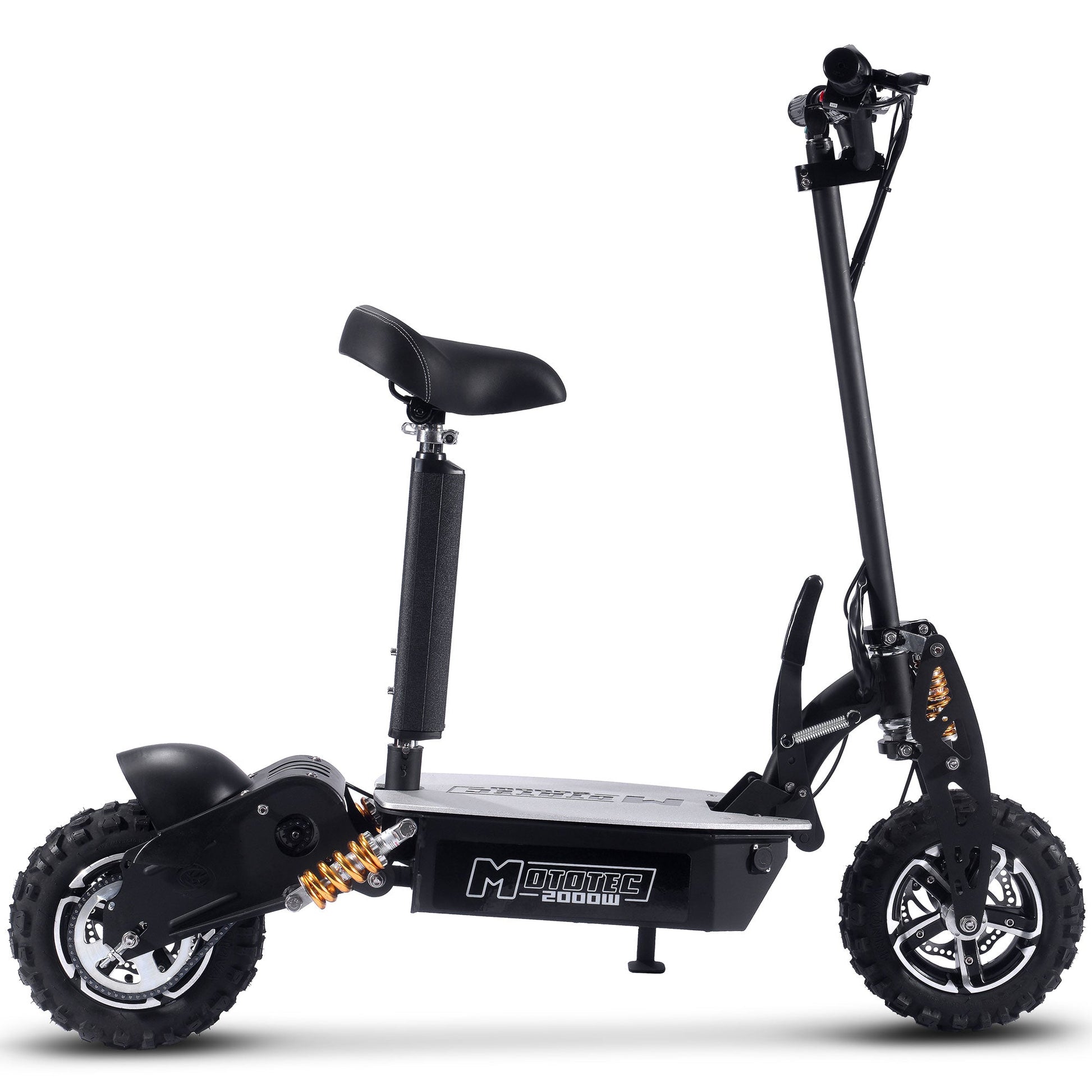 MotoTec 2000w 48v Electric Scooter Black - Image 7