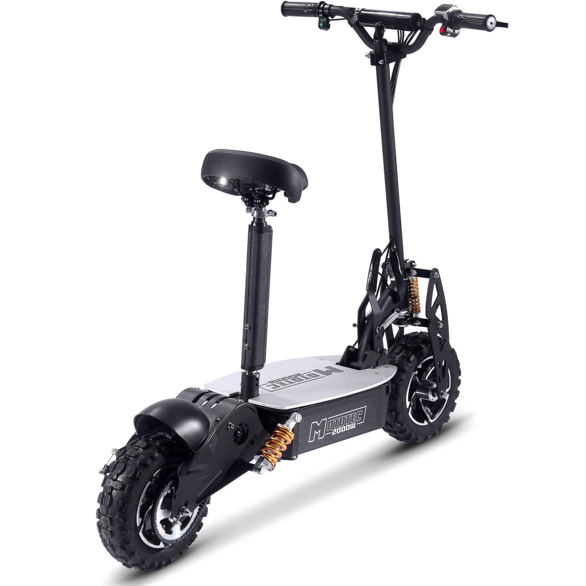 MotoTec 2000w 48v Electric Scooter Black - Image 8