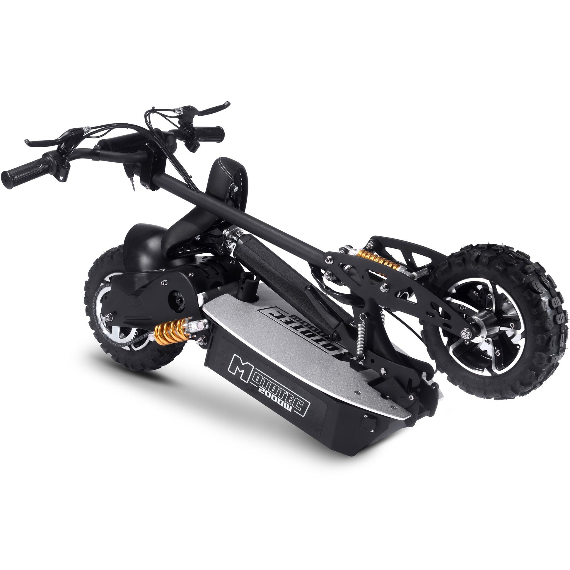 MotoTec 2000w 48v Electric Scooter Black - Image 2
