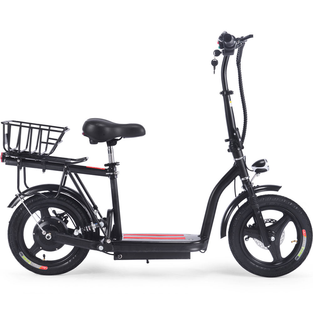 MotoTec Cruiser 48v 350w Lithium Electric Scooter Black - Image 2
