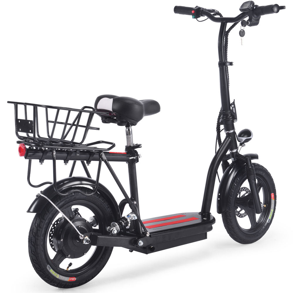 MotoTec Cruiser 48v 350w Lithium Electric Scooter Black - Image 3
