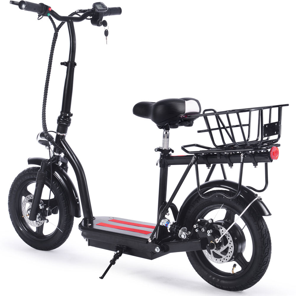 MotoTec Cruiser 48v 350w Lithium Electric Scooter Black - Image 4