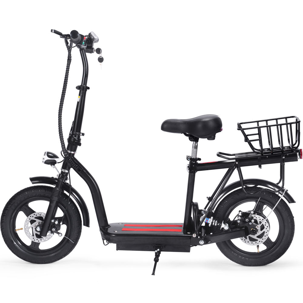 MotoTec Cruiser 48v 350w Lithium Electric Scooter Black - Image 5