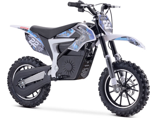 Blue MotoTec 36v 500w Electric Dirt Bike for Kids