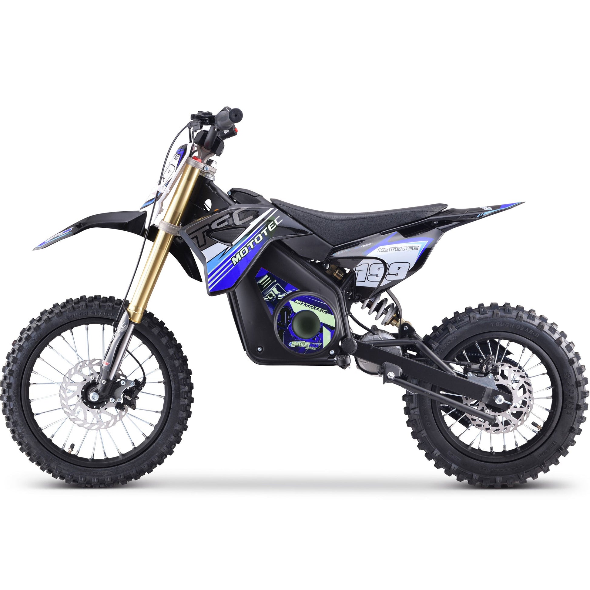 MotoTec 36v Pro Electric Dirt Bike 1000w Lithium Blue - Image 9