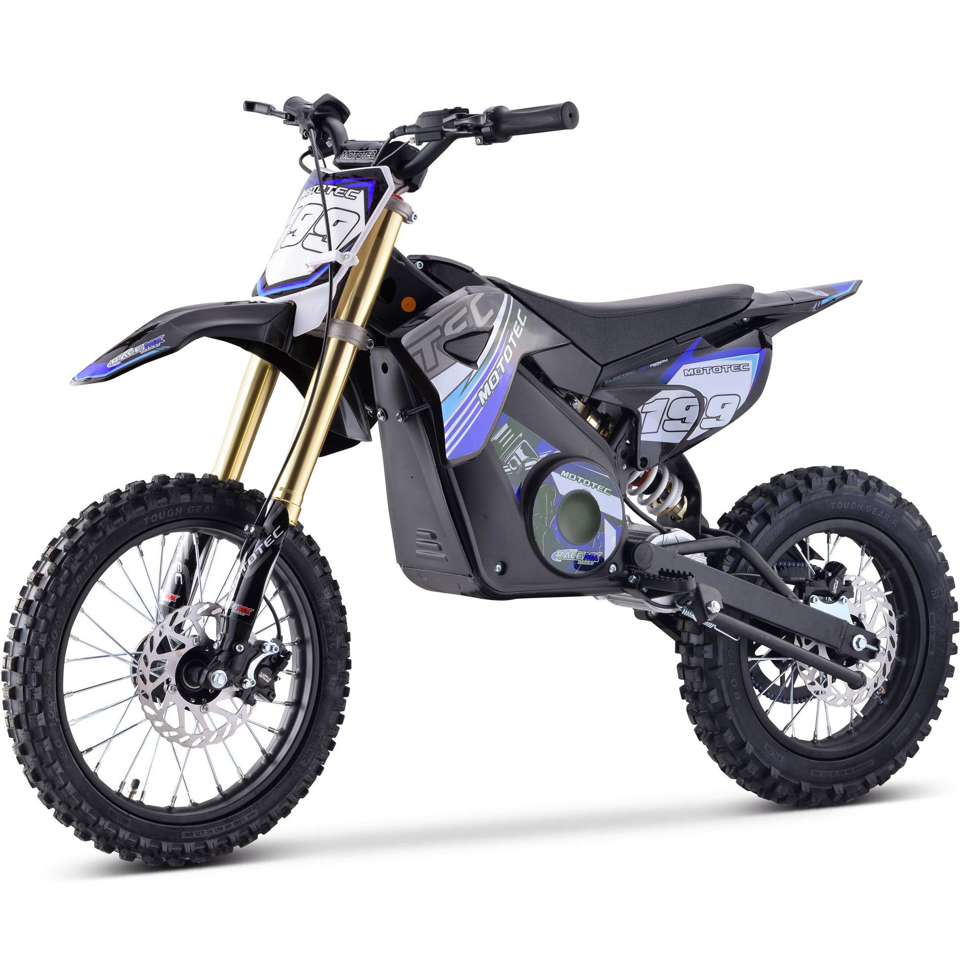 MotoTec 36v Pro Electric Dirt Bike 1000w Lithium Blue - Image 3