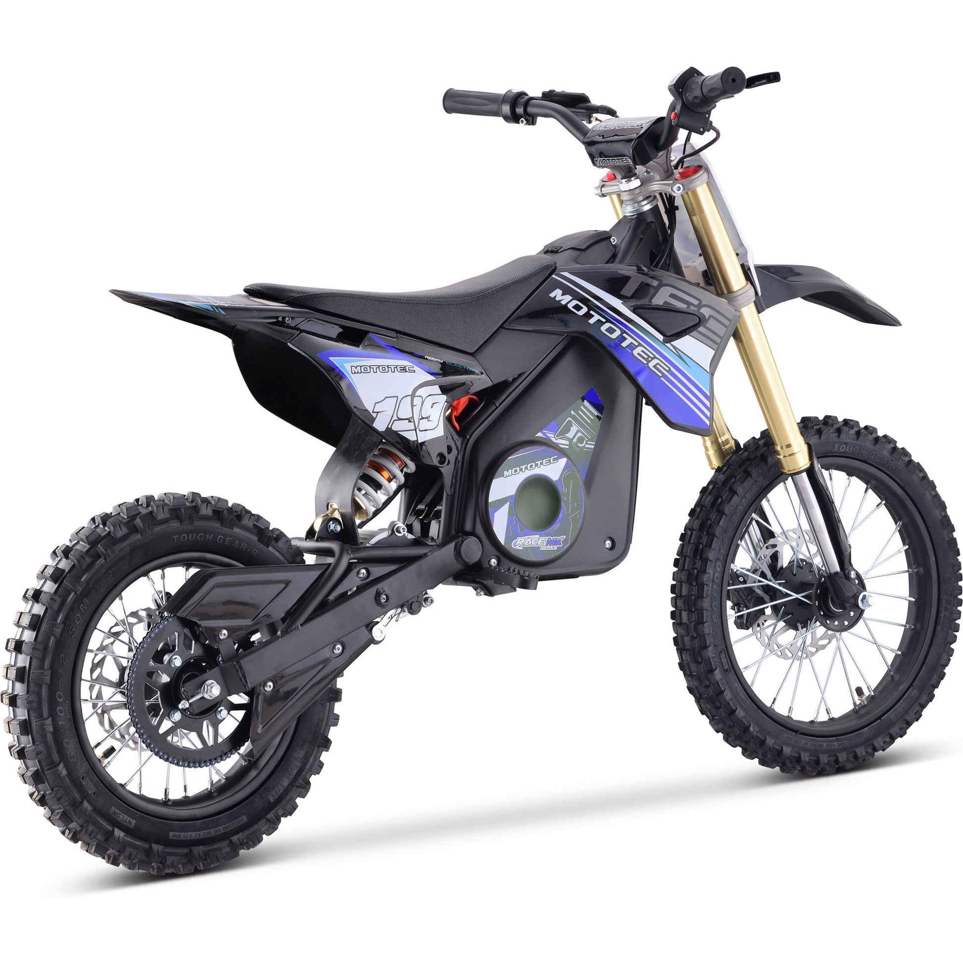 MotoTec 36v Pro Electric Dirt Bike 1000w Lithium Blue - Image 2