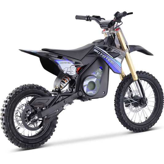 MotoTec 36v Pro Electric Dirt Bike 1000w Lithium Blue