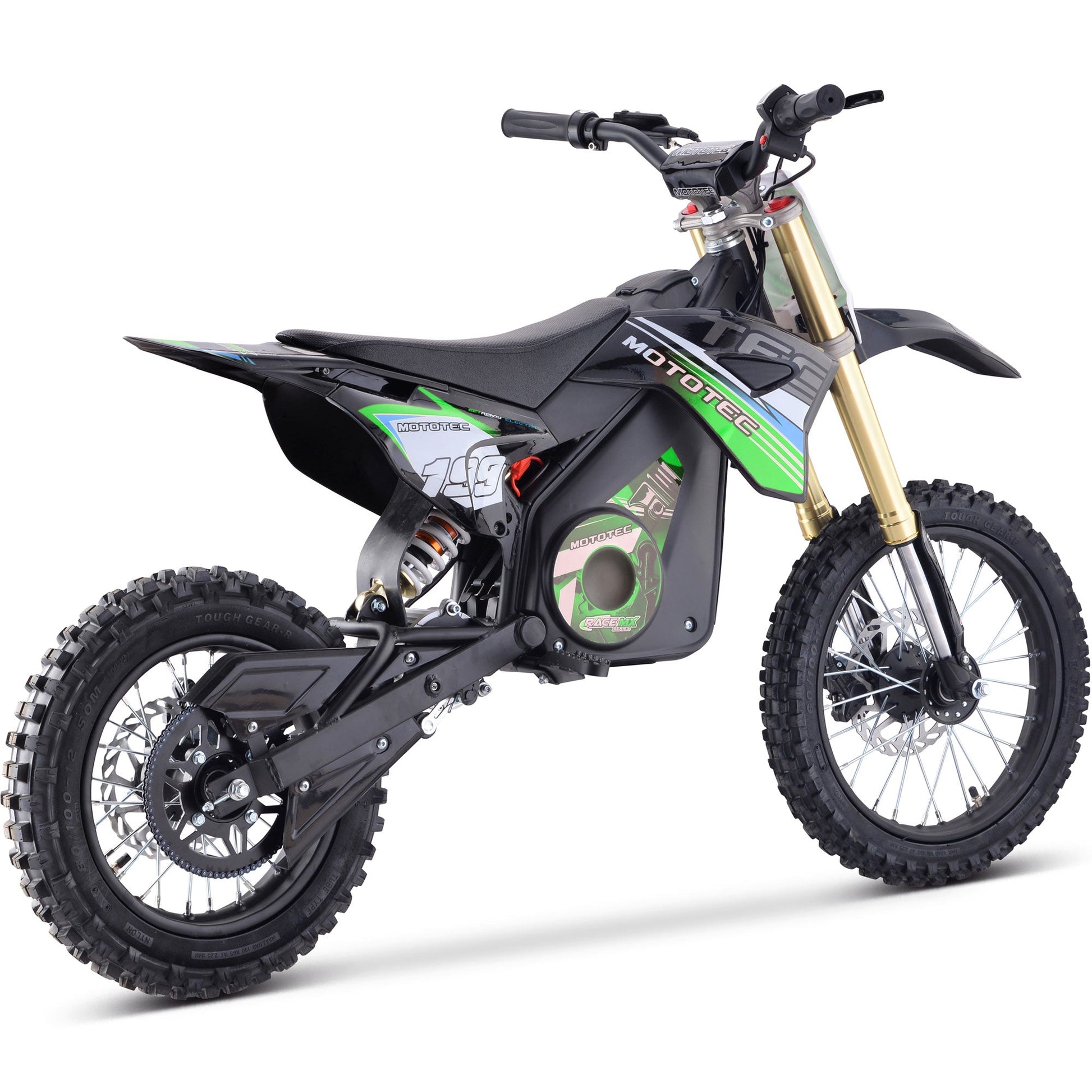 MotoTec 36v Pro Electric Dirt Bike 1000w Lithium Green - Image 4