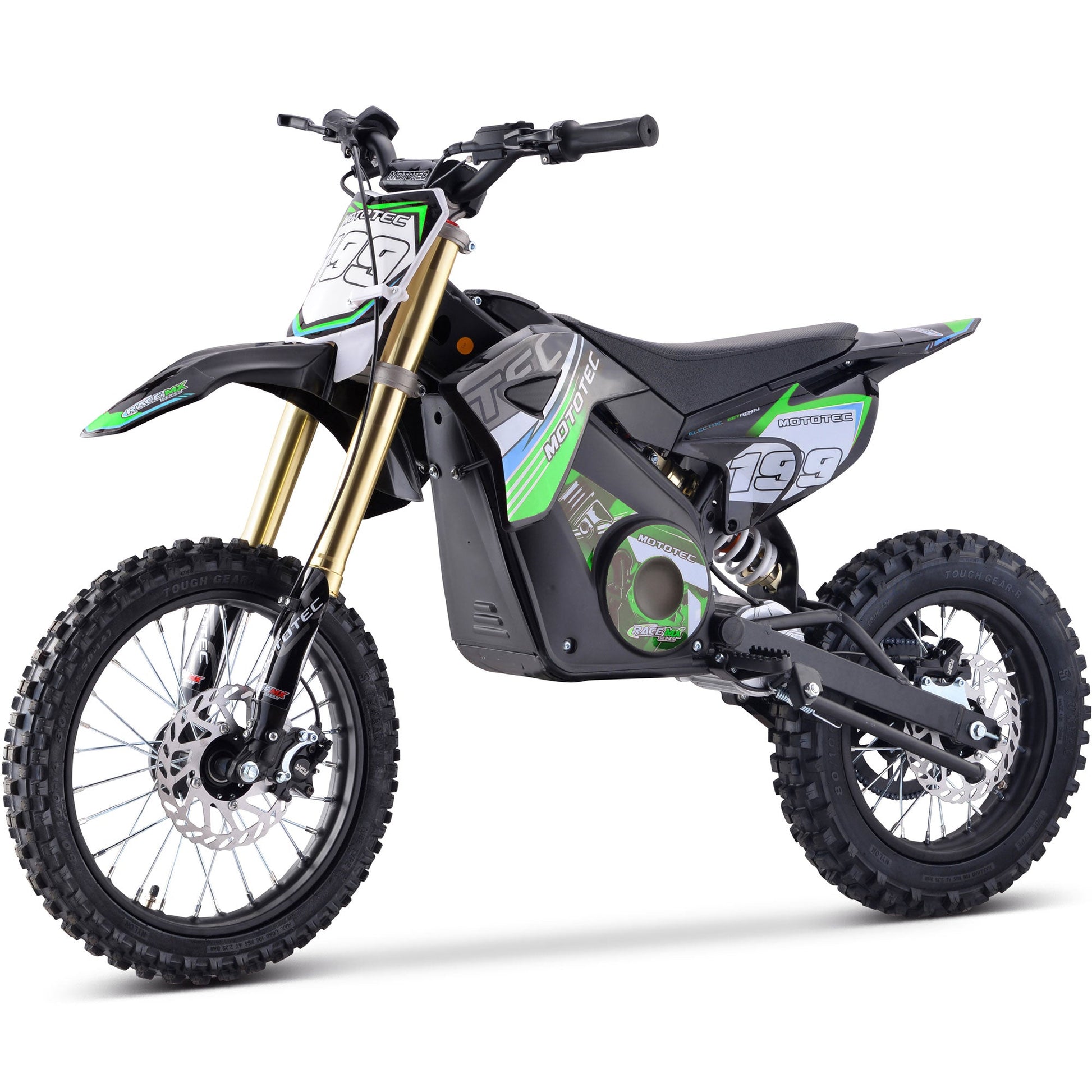 MotoTec 36v Pro Electric Dirt Bike 1000w Lithium Green - Image 3