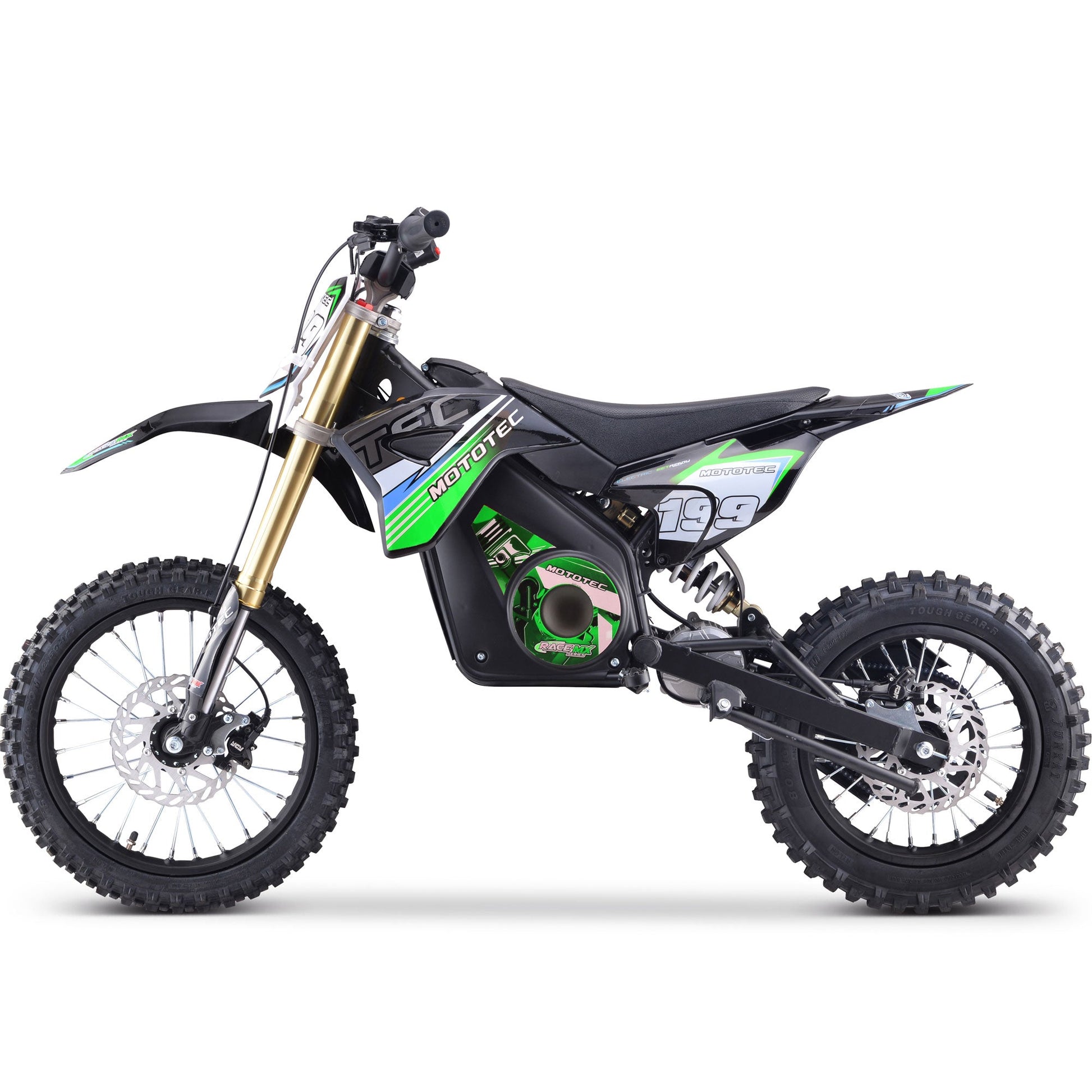 MotoTec 36v Pro Electric Dirt Bike 1000w Lithium Green - Image 5
