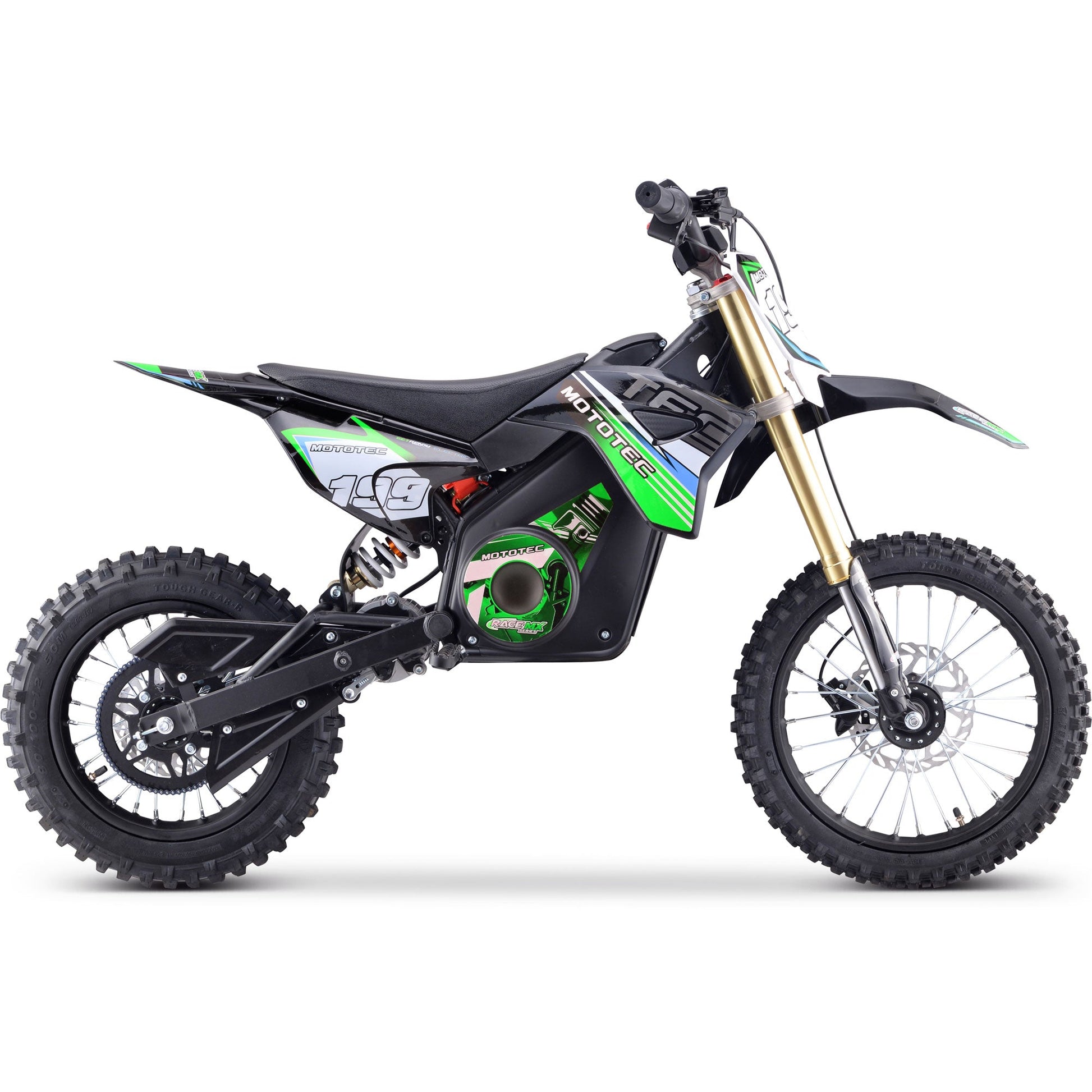MotoTec 36v Pro Electric Dirt Bike 1000w Lithium Green - Image 6