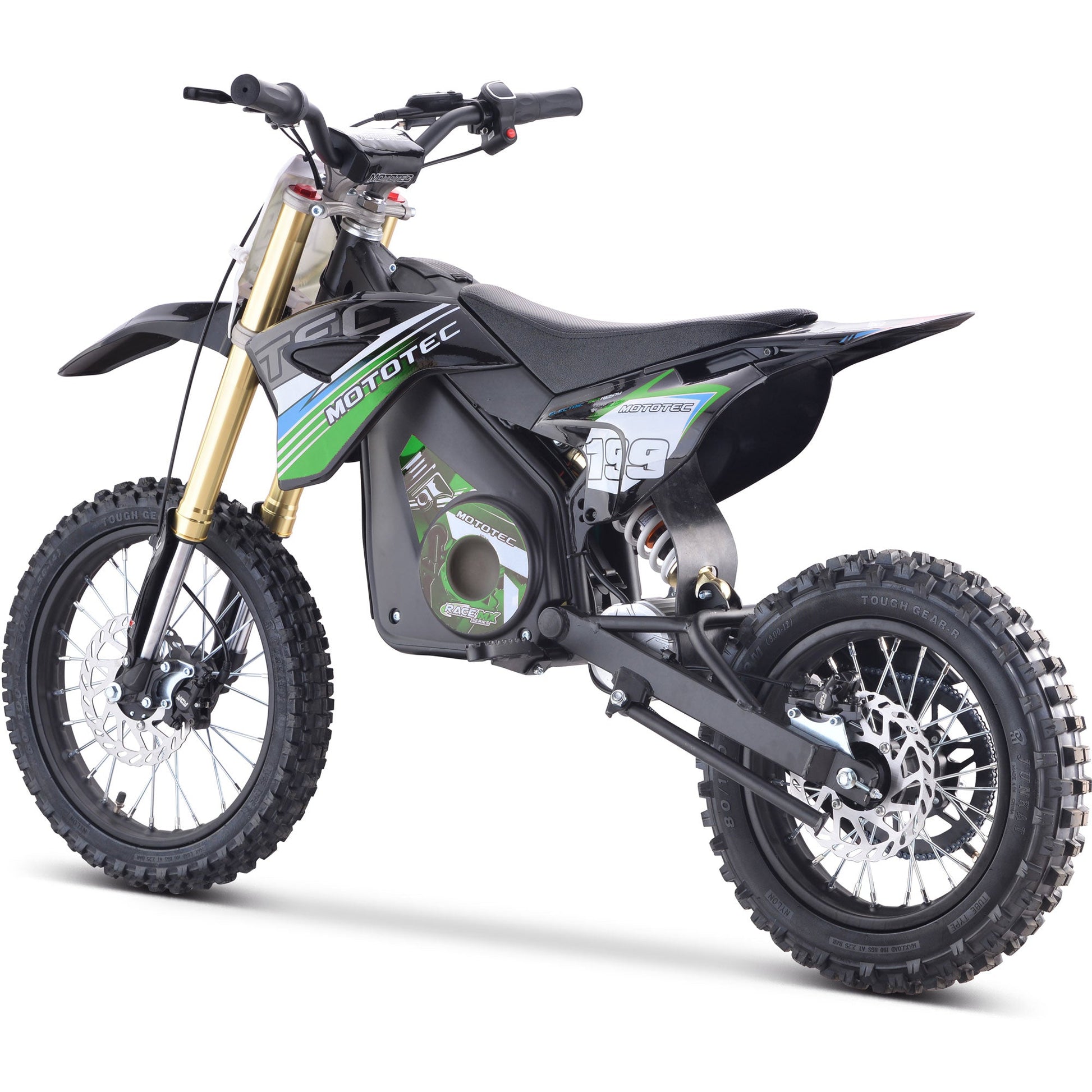 MotoTec 36v Pro Electric Dirt Bike 1000w Lithium Green - Image 2