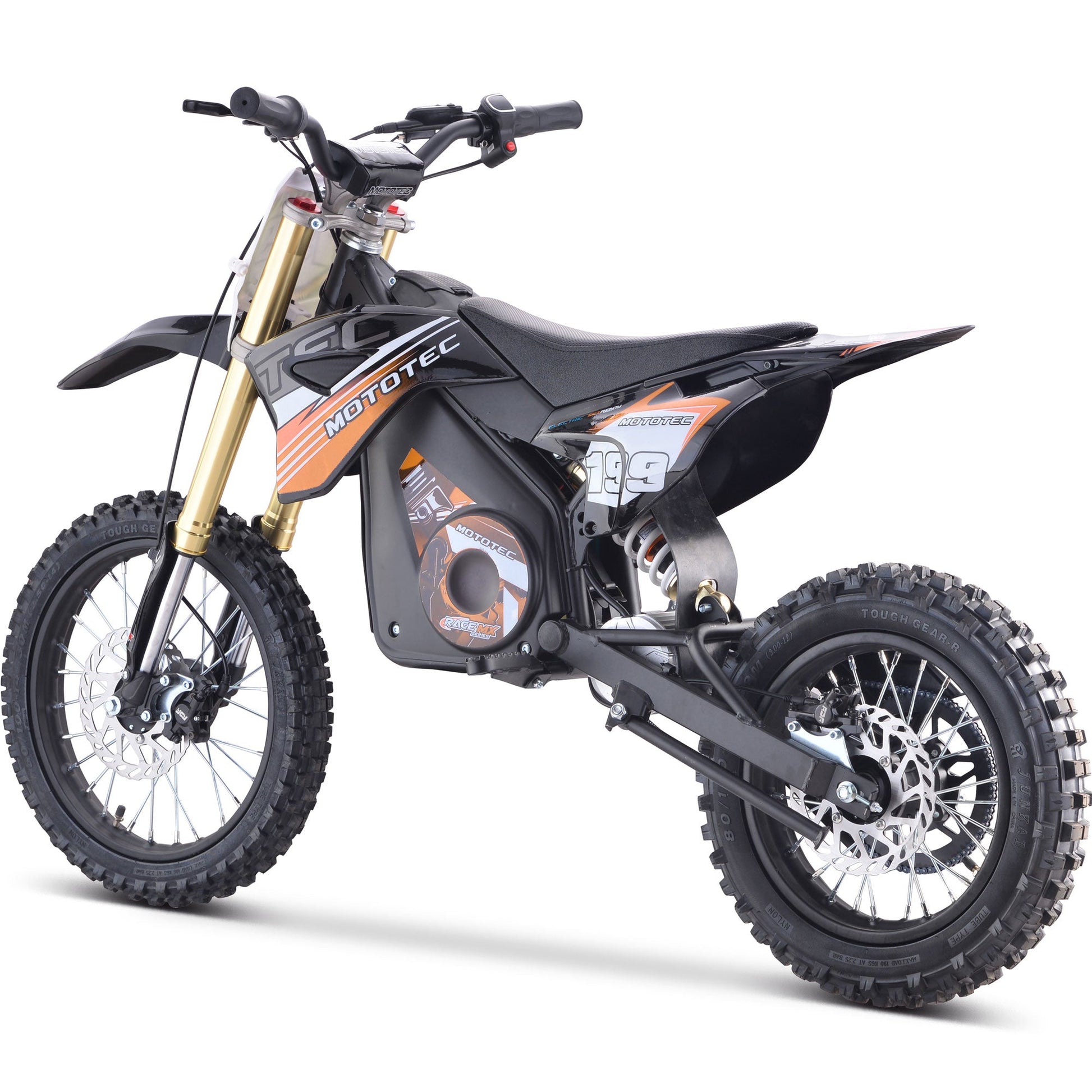 MotoTec 36v Pro Electric Dirt Bike 1000w Lithium Orange - Image 3