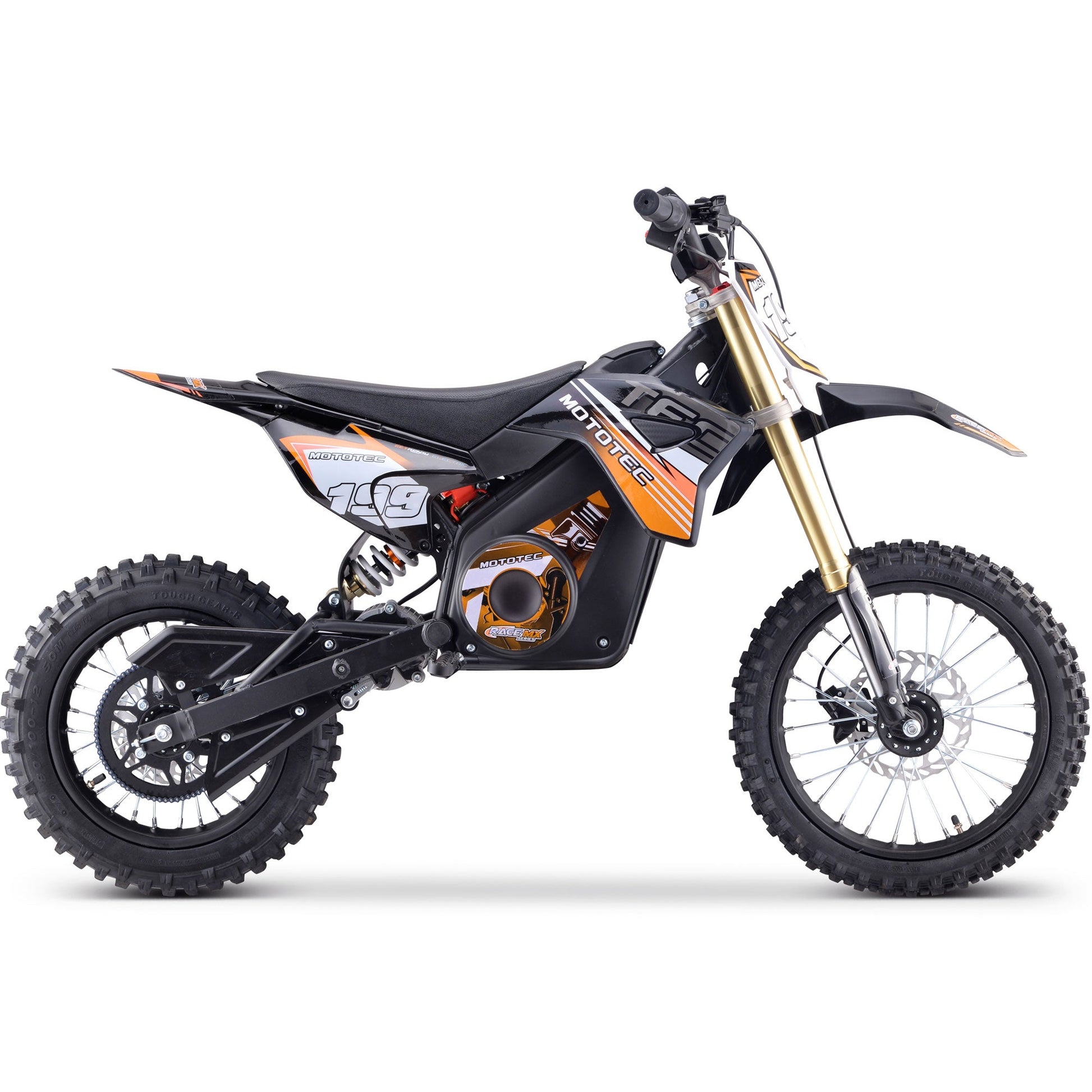 MotoTec 36v Pro Electric Dirt Bike 1000w Lithium Orange - Image 10