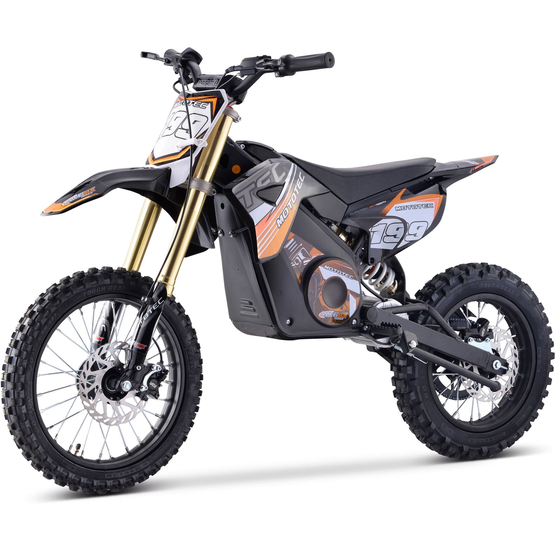 MotoTec 36v Pro Electric Dirt Bike 1000w Lithium Orange - Image 2