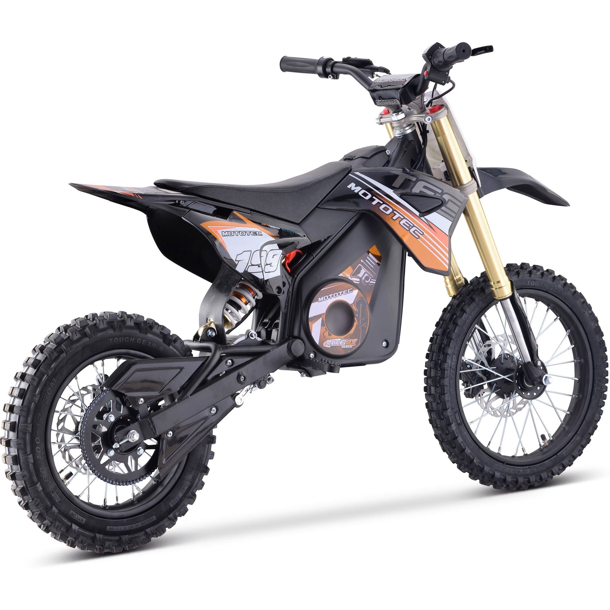 MotoTec 36v Pro Electric Dirt Bike 1000w Lithium Orange - Image 4