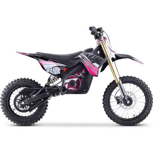 MotoTec 36v Pro Electric Dirt Bike 1000w Lithium Pink