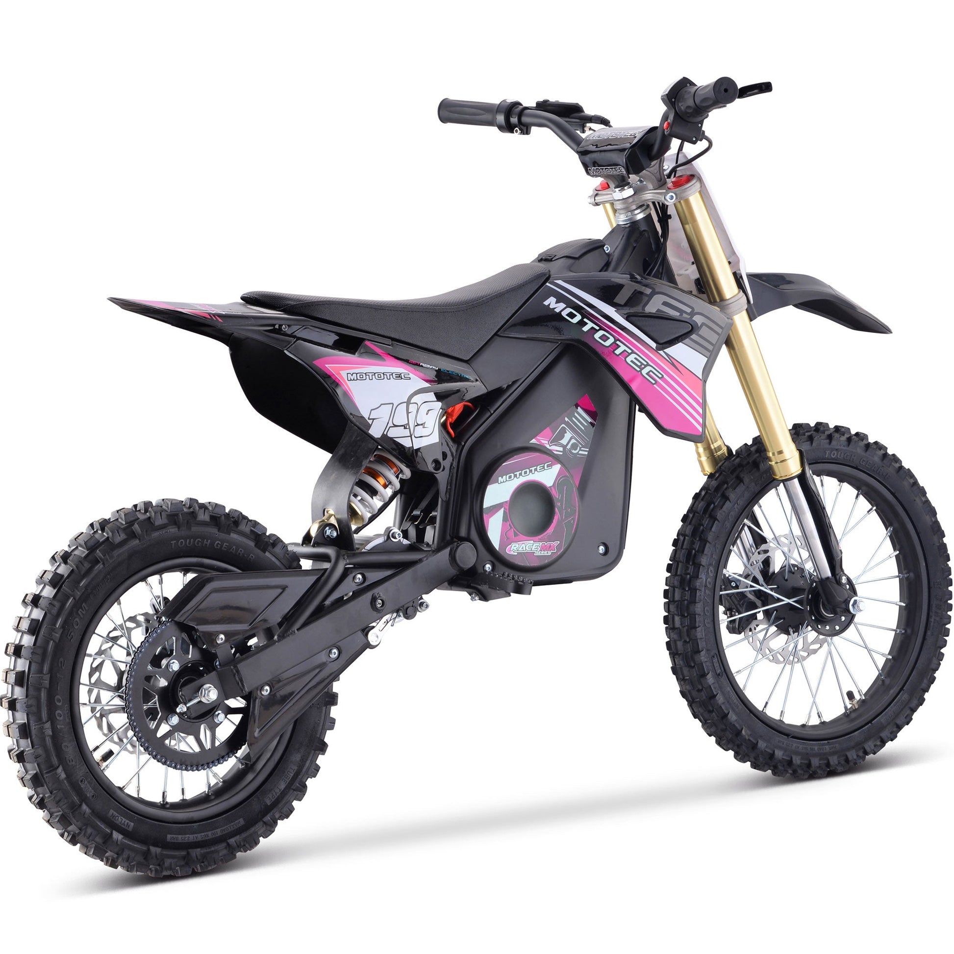 MotoTec 36v Pro Electric Dirt Bike 1000w Lithium Pink - Image 6