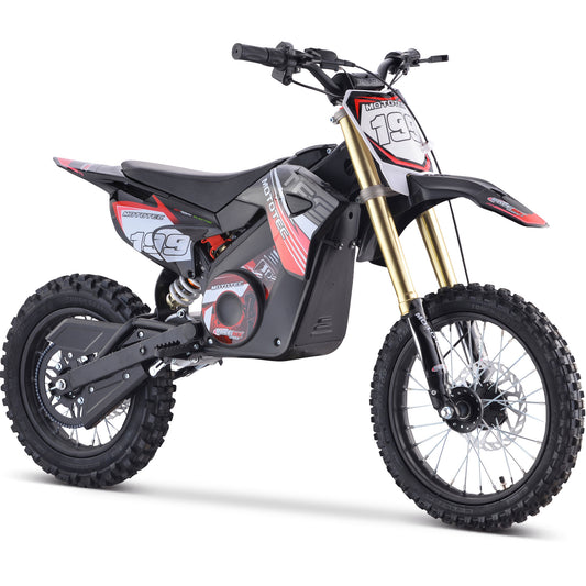 MotoTec 36V 1000W Pro Electric Dirt Bike Red