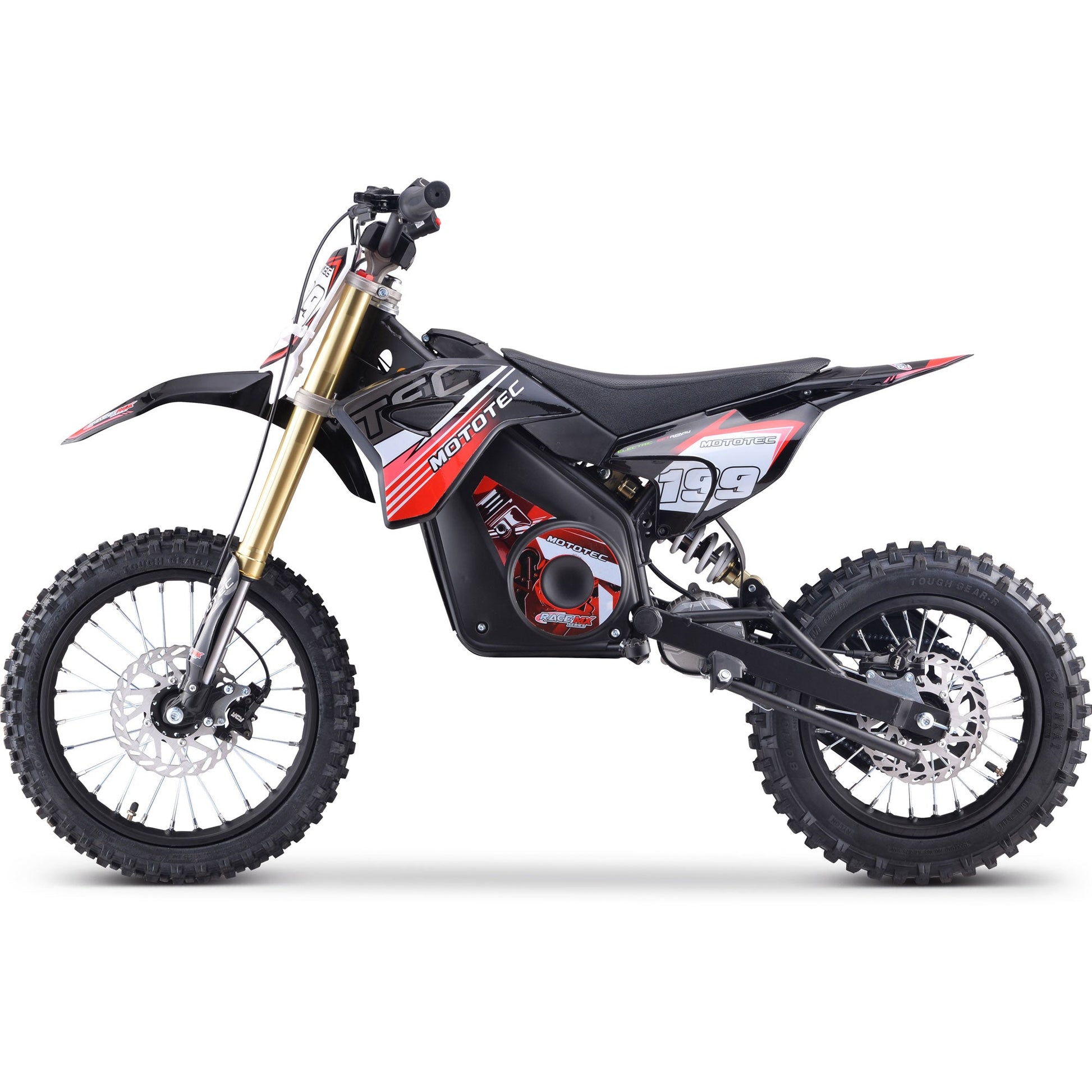 MotoTec 36v Pro Electric Dirt Bike 1000w Lithium Red - Image 8