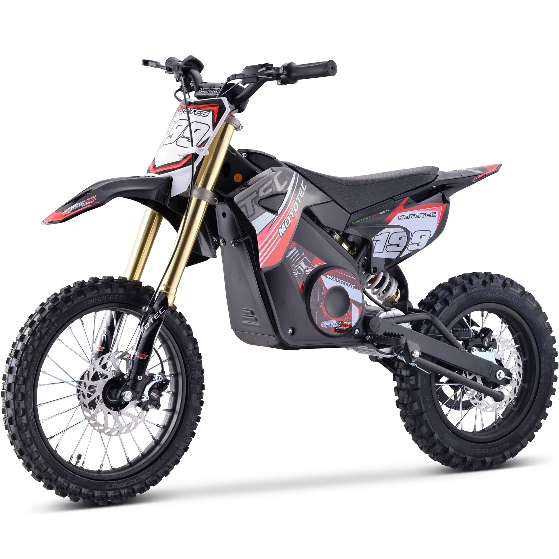 MotoTec 36v Pro Electric Dirt Bike 1000w Lithium Red - Image 7