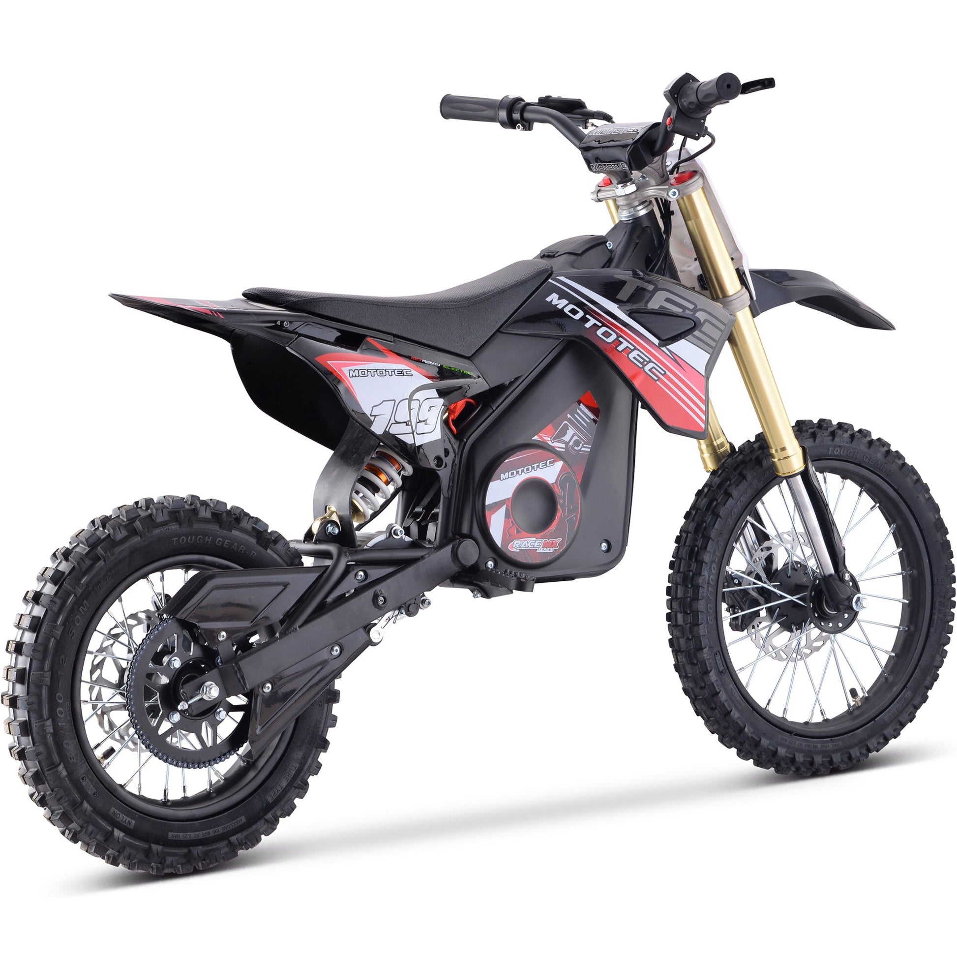 MotoTec 36v Pro Electric Dirt Bike 1000w Lithium Red - Image 9