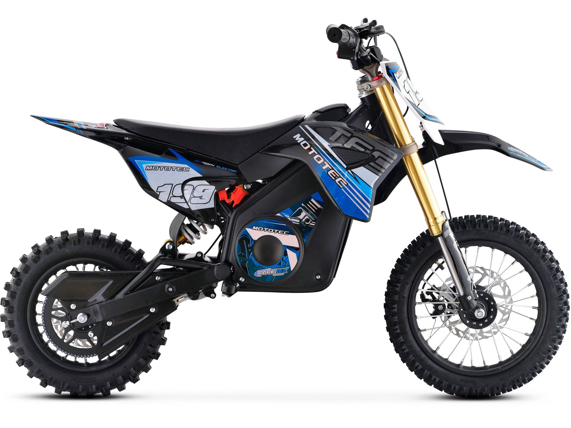 MotoTec 36v Pro Electric Dirt Bike 1000w Lithium Blue - Image 6
