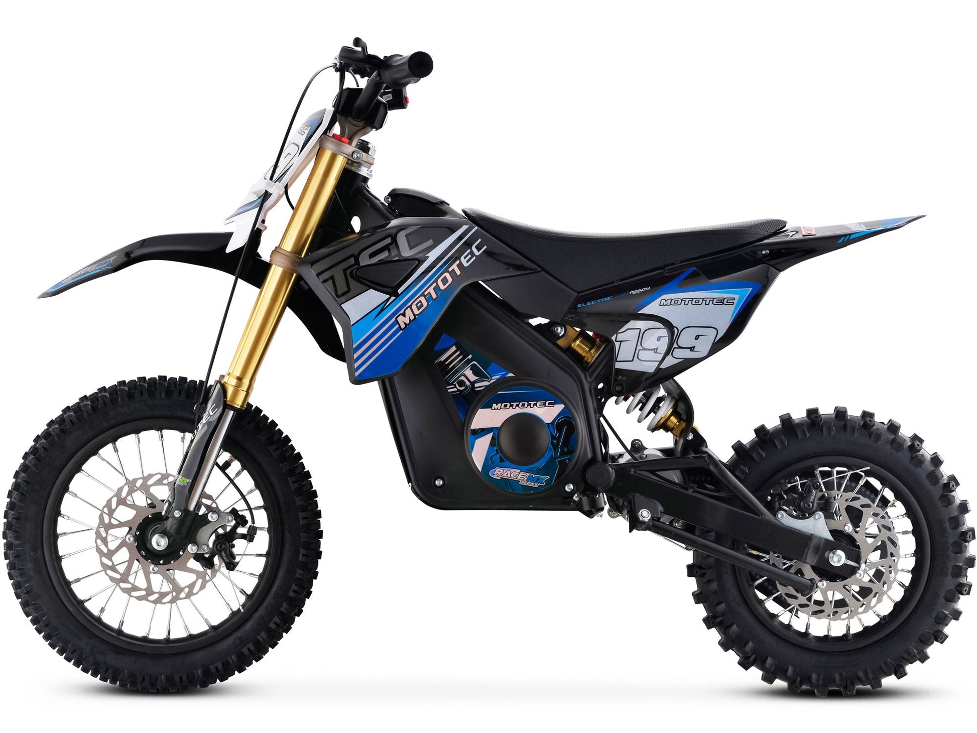 MotoTec 36v Pro Electric Dirt Bike 1000w Lithium Blue - Image 7