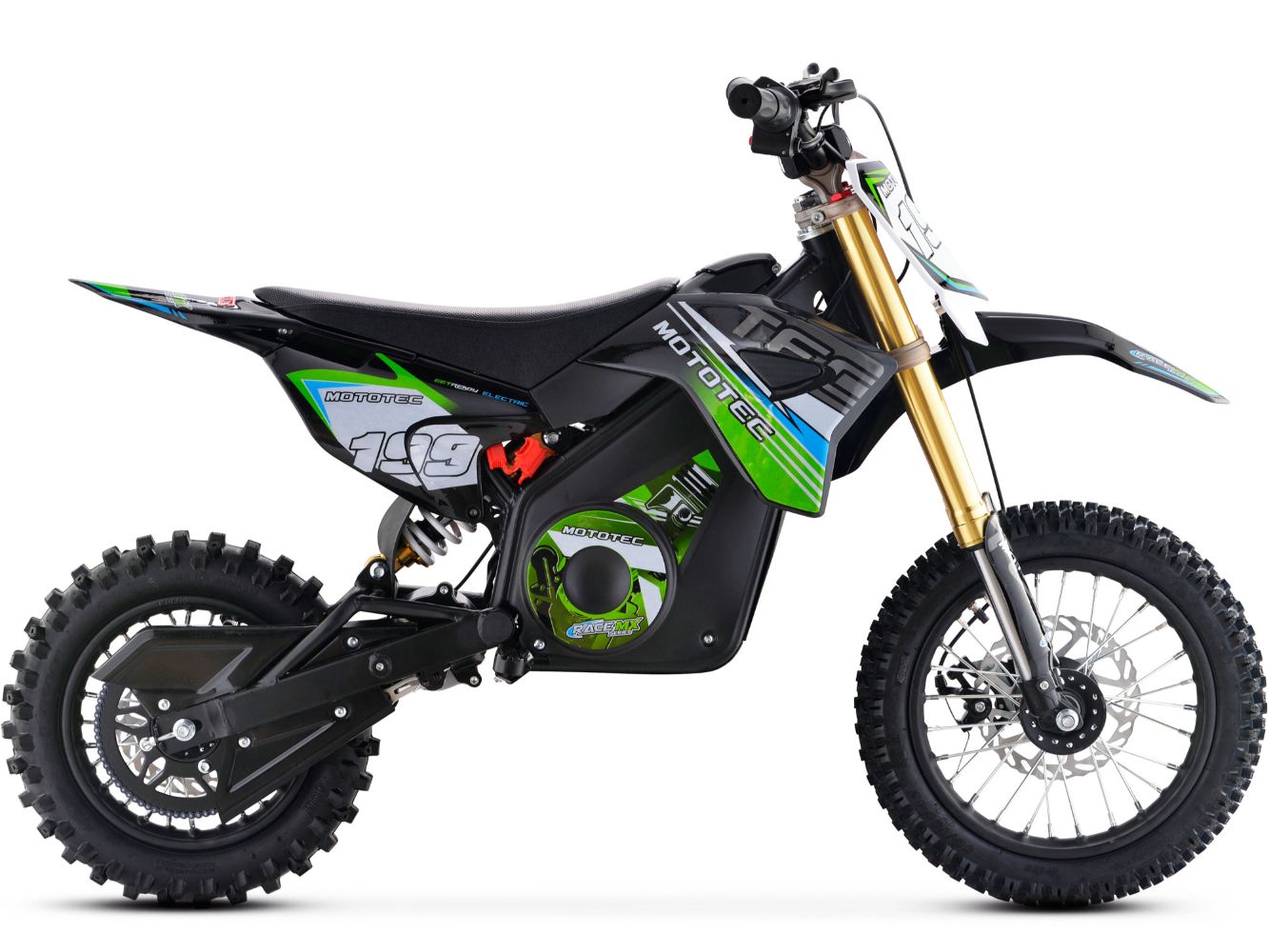 MotoTec 36v Pro Electric Dirt Bike 1000w Lithium Green - Image 7