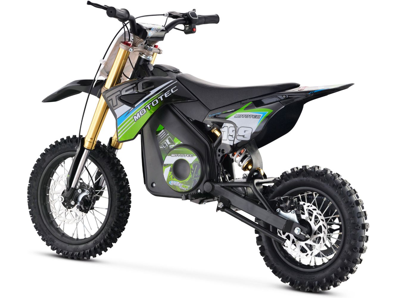 MotoTec 36v Pro Electric Dirt Bike 1000w Lithium Green - Image 8