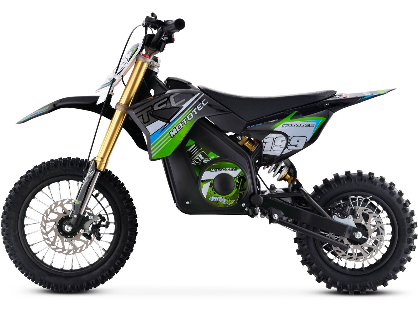 MotoTec 36v Pro Electric Dirt Bike 1000w Lithium Green - Image 9