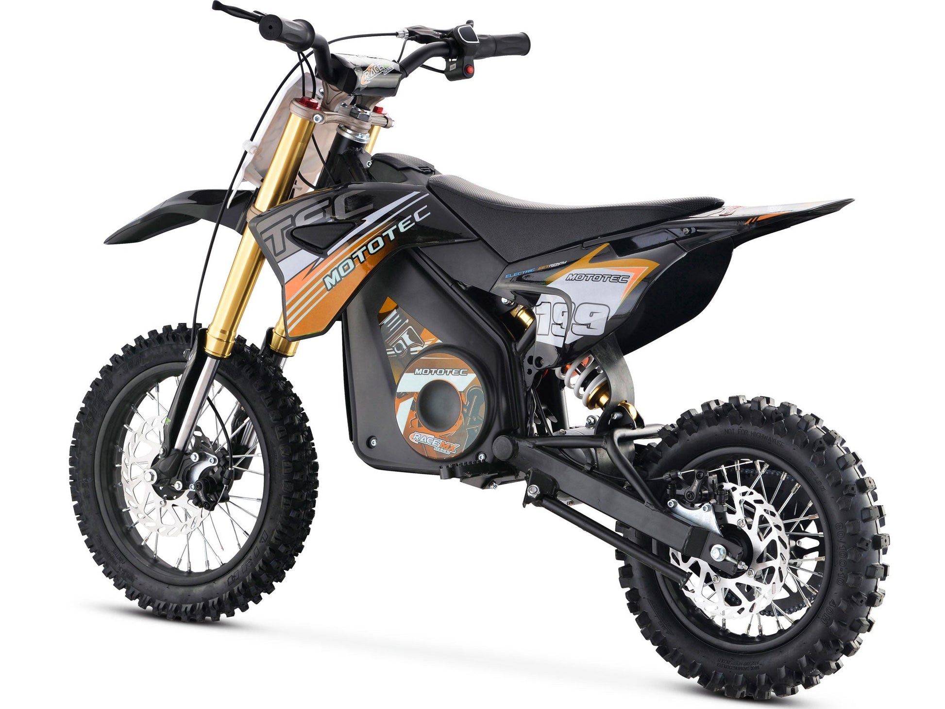 MotoTec 36v Pro Electric Dirt Bike 1000w Lithium Orange - Image 9