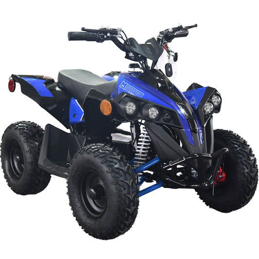 MotoTec E-Bully 36V 1000W Kids ATV Blue Electric Ride