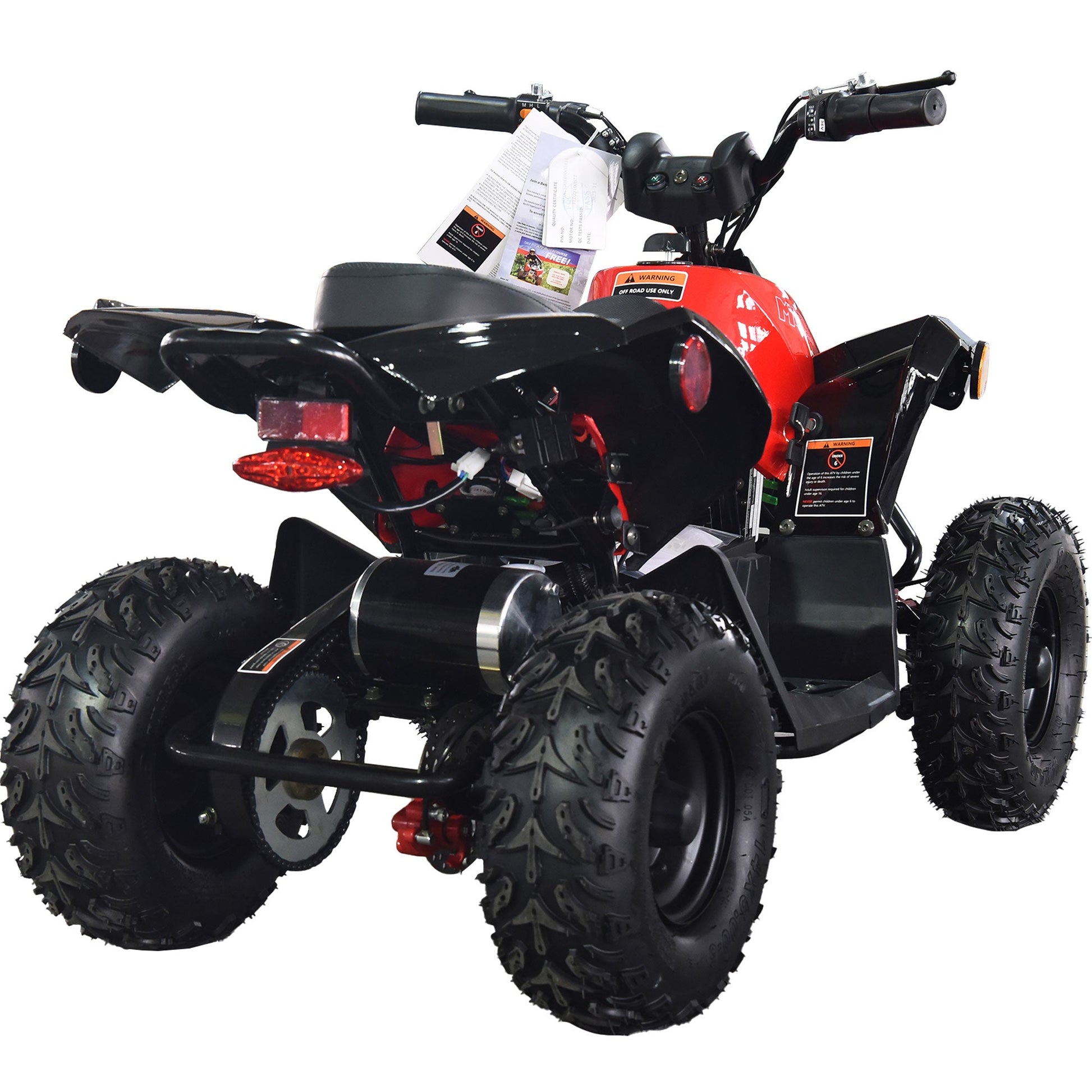 MotoTec E-Bully 36v 1000w ATV Red - Image 6