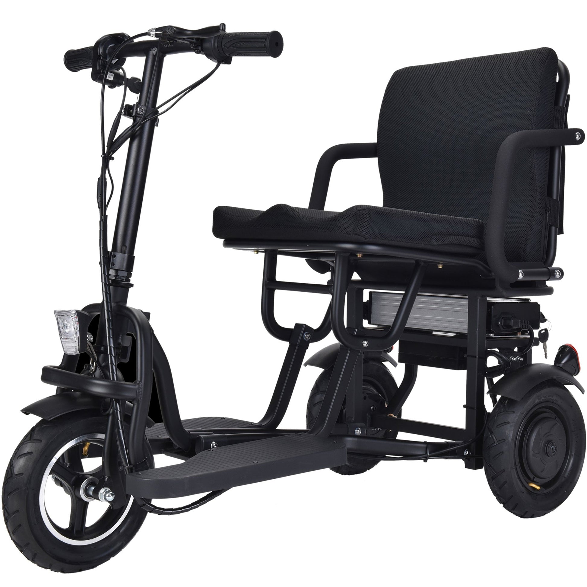 MotoTec Folding Mobility Electric Trike 48v 700w Dual Motor Lithium Black - Image 15