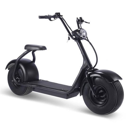 MotoTec Fat Tire 2000W Electric Scooter Black 60V Lithium