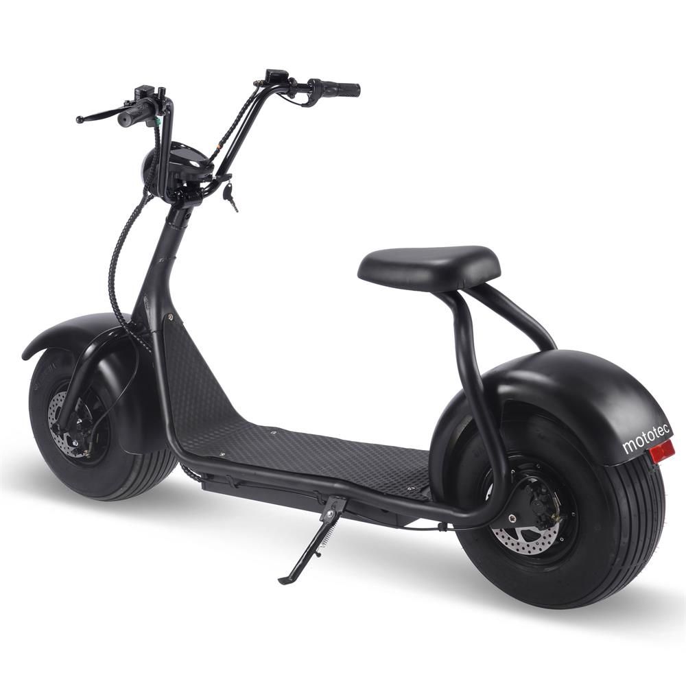 MotoTec Fat Tire 60v 18ah 2000w Lithium Electric Scooter Black - Image 5