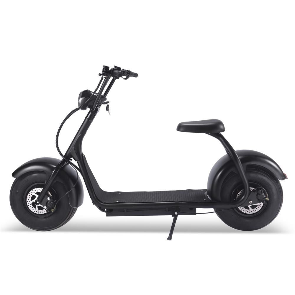 MotoTec Fat Tire 60v 18ah 2000w Lithium Electric Scooter Black - Image 4