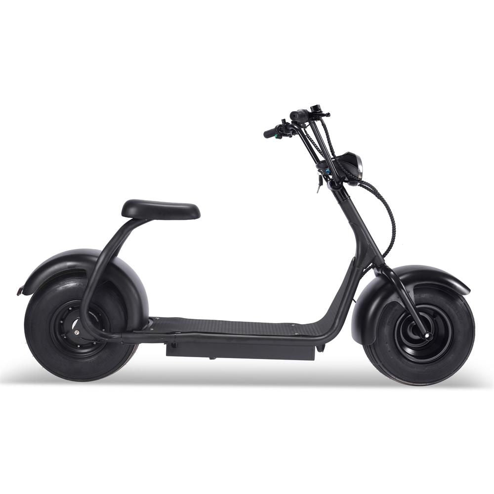 MotoTec Fat Tire 60v 18ah 2000w Lithium Electric Scooter Black - Image 6