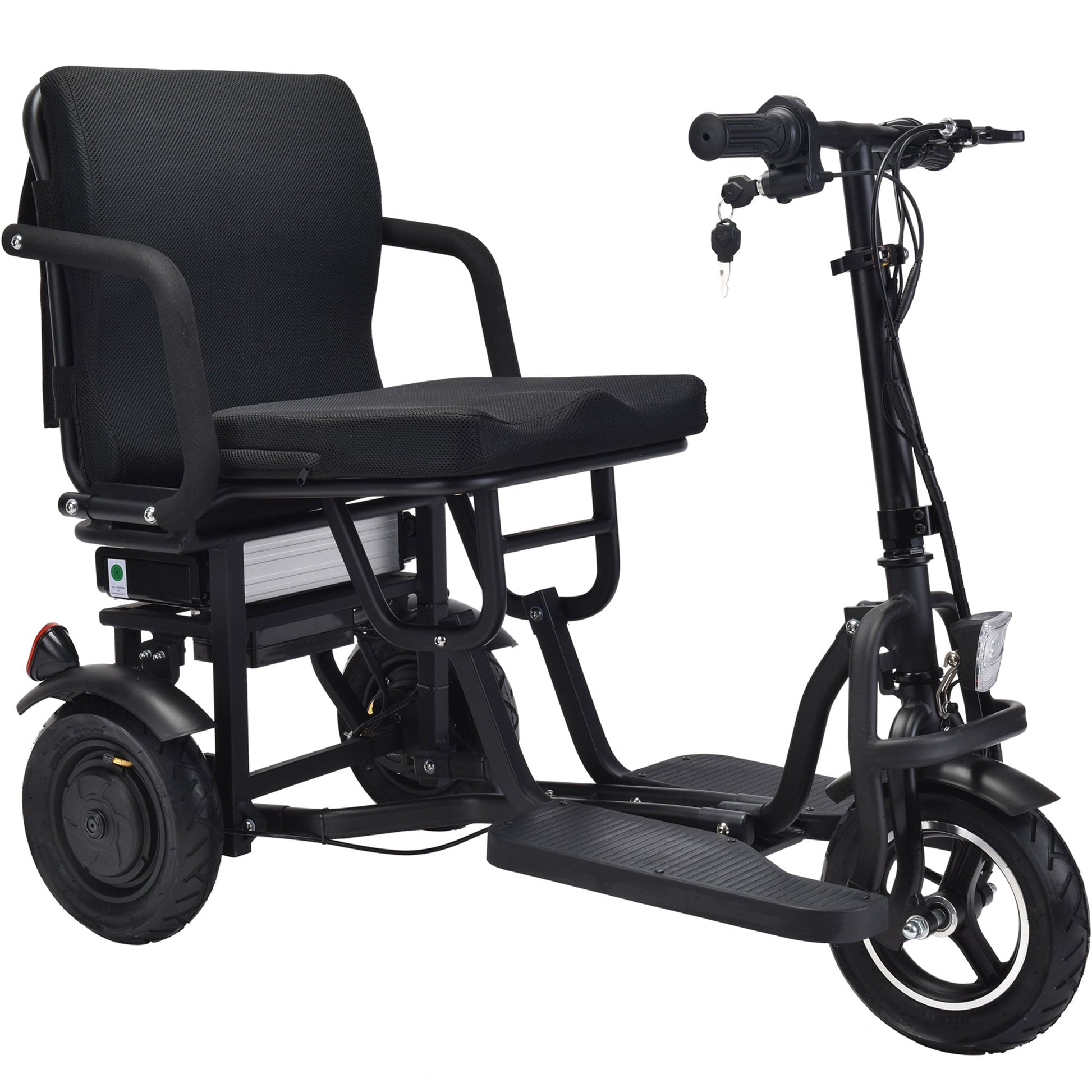 MotoTec Folding Mobility Electric Trike 48v 700w Dual Motor Lithium Black - Image 13