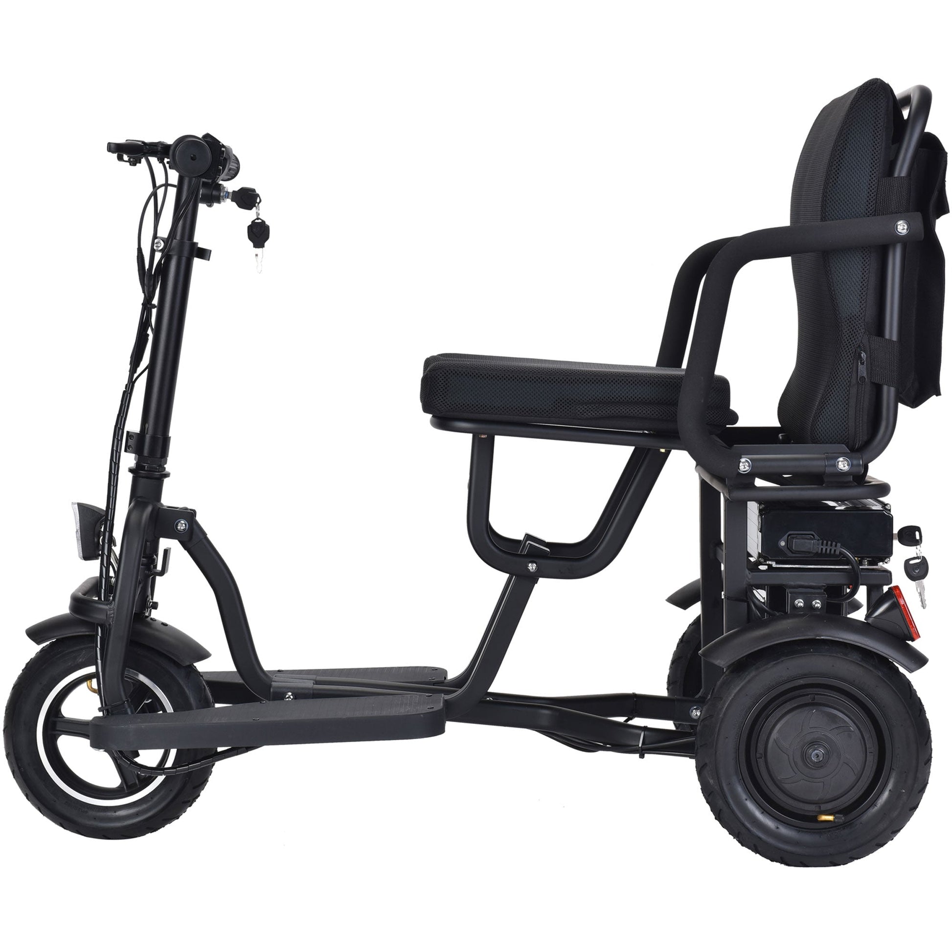 MotoTec Folding Mobility Electric Trike 48v 700w Dual Motor Lithium Black - Image 18