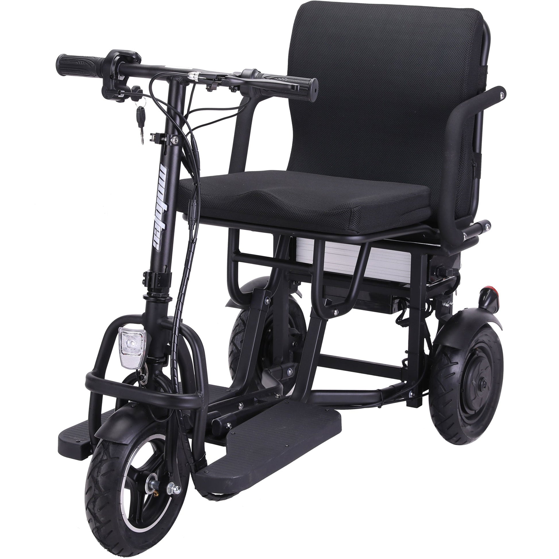 MotoTec Folding Mobility Electric Trike 48v 700w Dual Motor Lithium Black - Image 9
