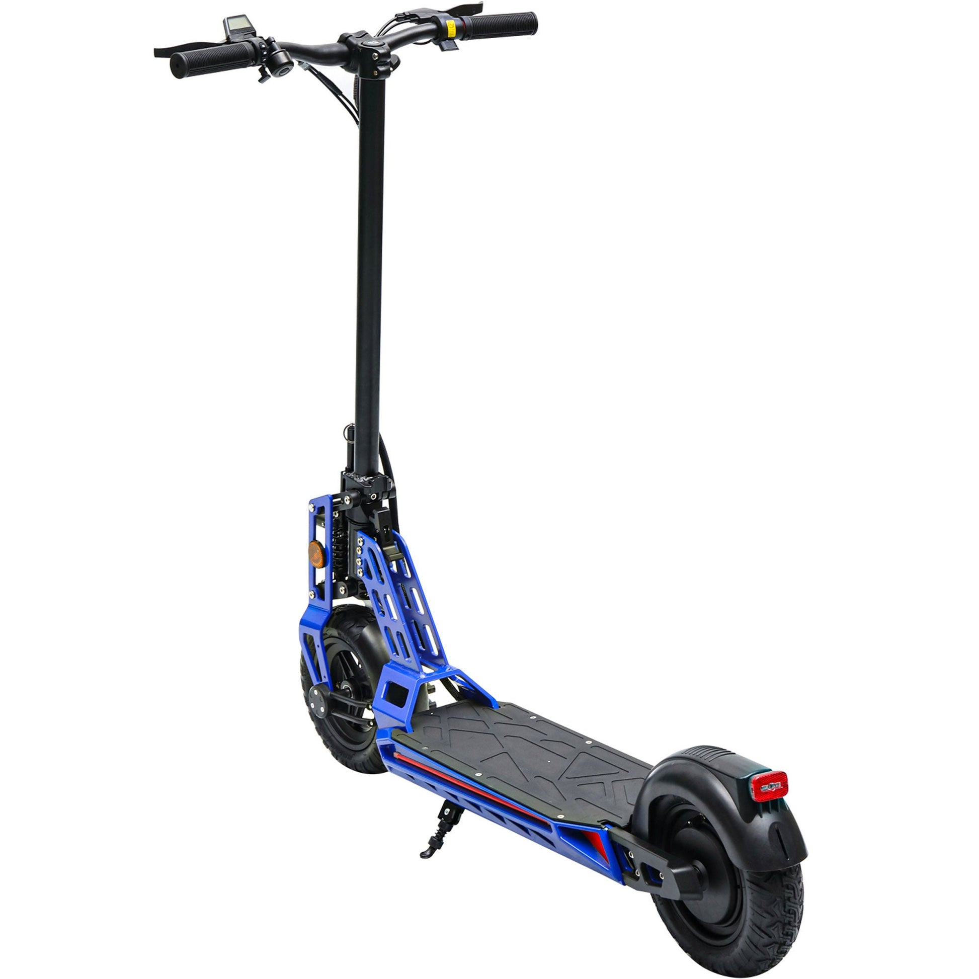 MotoTec Free Ride 48v 600w Lithium Electric Scooter Blue - Image 3