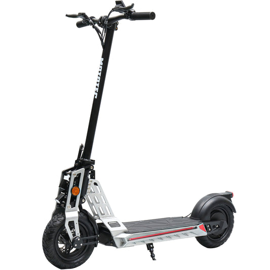 MotoTec Free Ride 48V 600W Electric Scooter Silver
